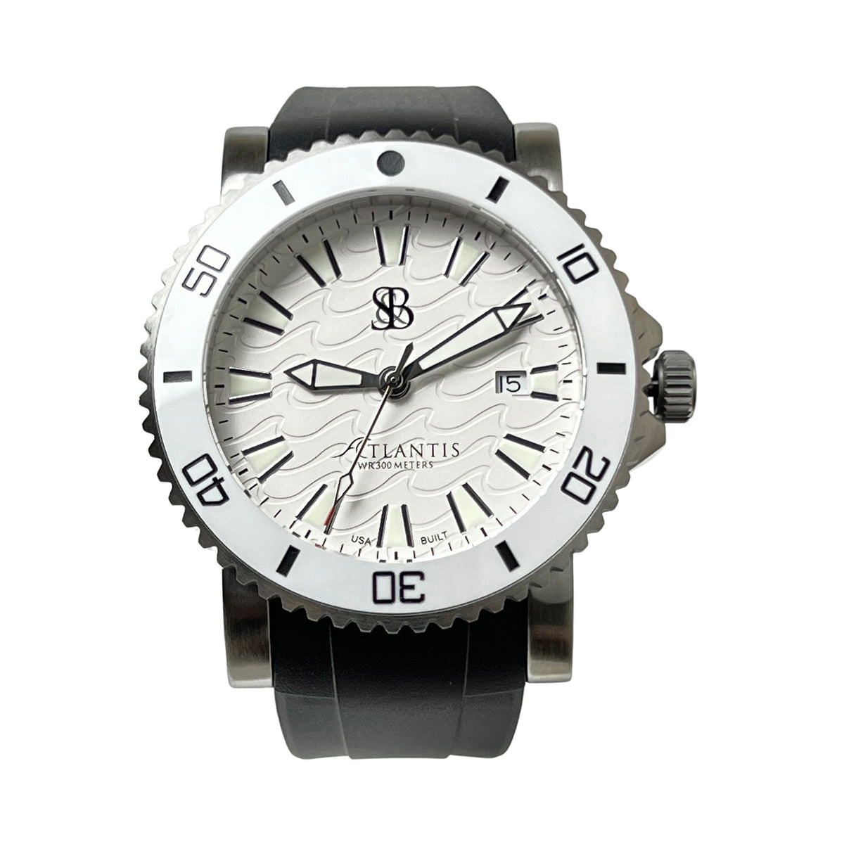 Black and White Men&#39;s Dive Watch