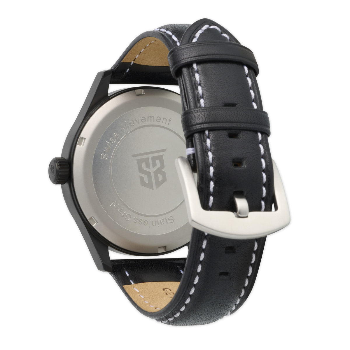 Men&#39;s Leather 22mm Watch Strap