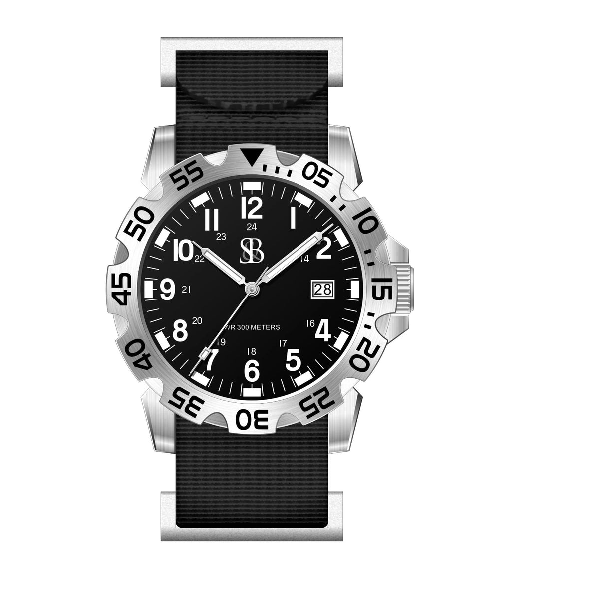 SANS-13 Silverback stainless steel tactical watch