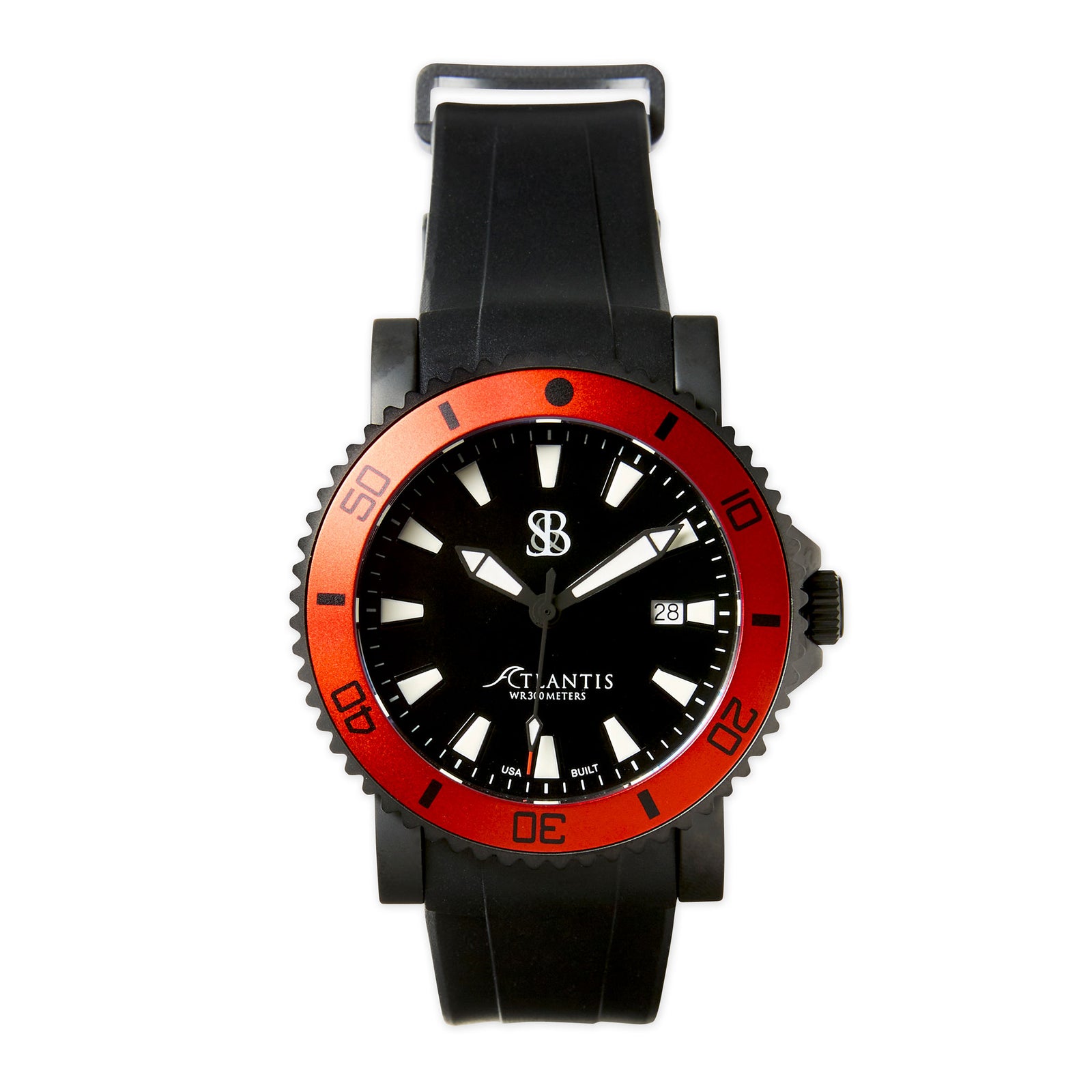 Atlantis Sport Red Mens Dive Watch